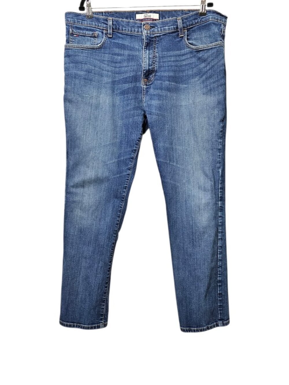 Tommy Hilfiger Droite Men's Denim Straight Leg Classic Fit Blue Jeans 40/32